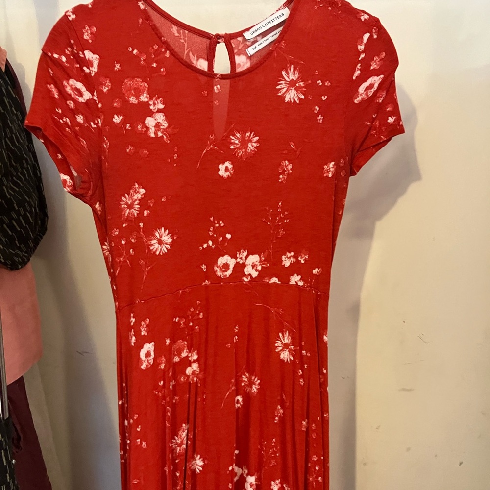 Red T-shirt Dress